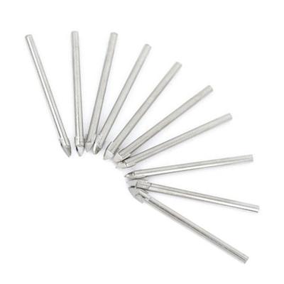 Jeu de 10 Forets pour Carrelage Céramique et Verre avec Tête Carbure 6mm pour Applications Efficaces de Perçage Brique Granit et Carrelage