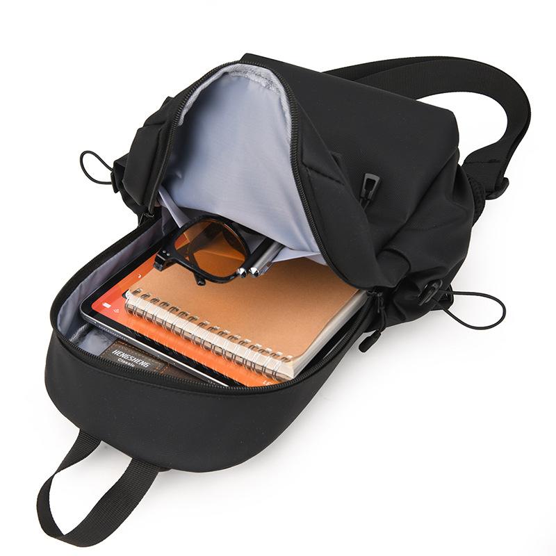 Jednobarevná náprsní taška Pánská taška přes rameno Voděodolná crossbody taška