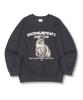 UNION GARMENTS Cat Drawing Premium Double-Sided Oversized Sweatshirt 4 Colors