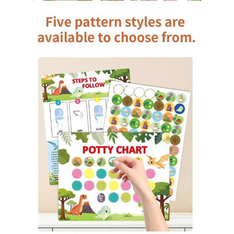 Kids Potty Training Reward Sticker Chart For Boys Girls Toilet Habit Cultivation