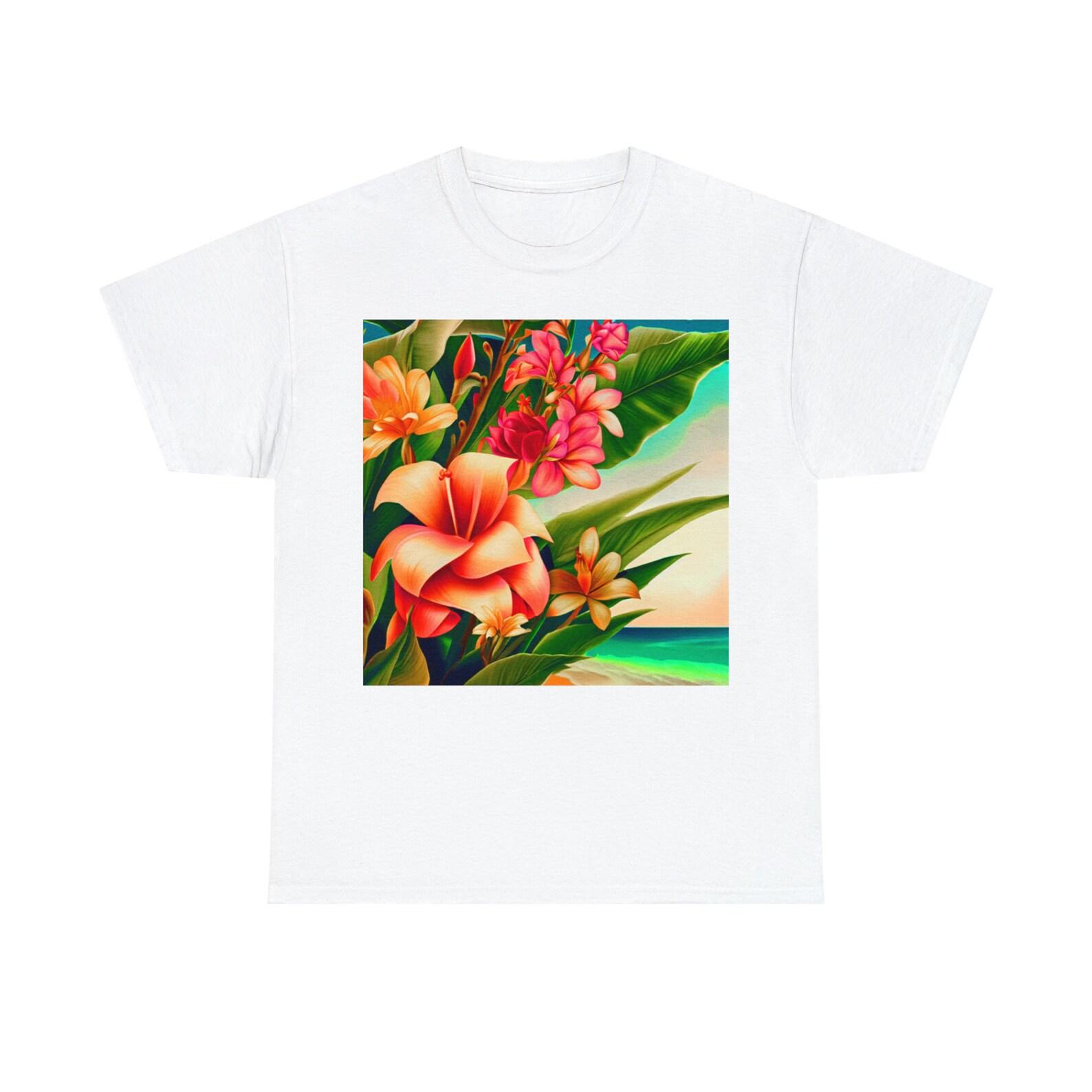 Hawaiian Flowers Tee 100