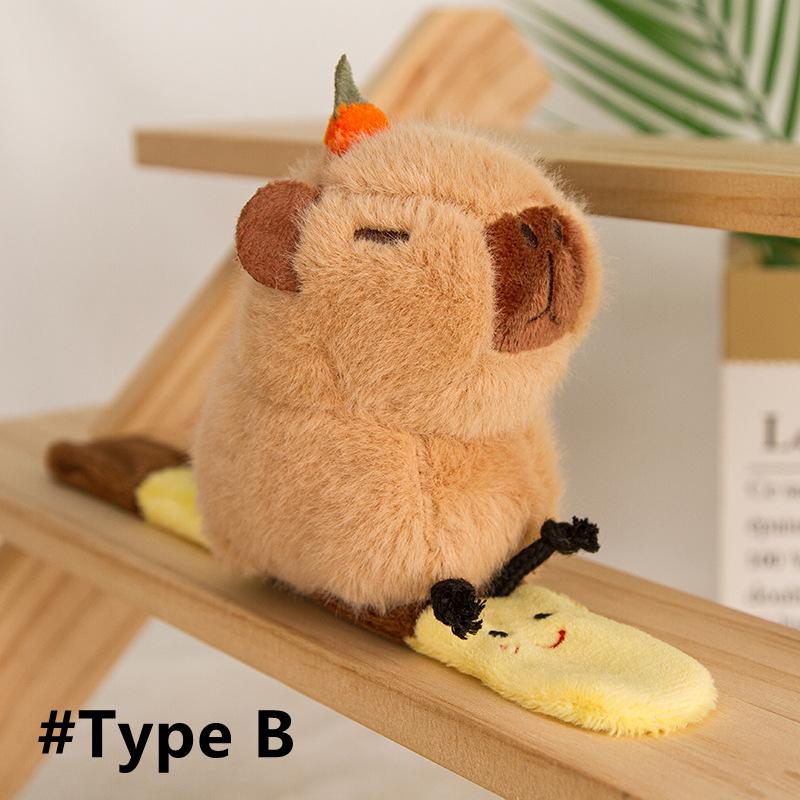 Lustiges Capybara-Schlagarmband - Schüttelnde Flügel Zugdesign, Niedliches Tier zum Tragen für Kinder und Jugendliche (Fidget Modeaccessoire)