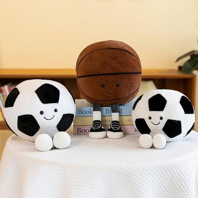 Latest Football, Basketball, Rugby Doll Kawaii Plush Toy Doll Cartoon Anime Cute Children'S Birthday Gift Doll Christmas