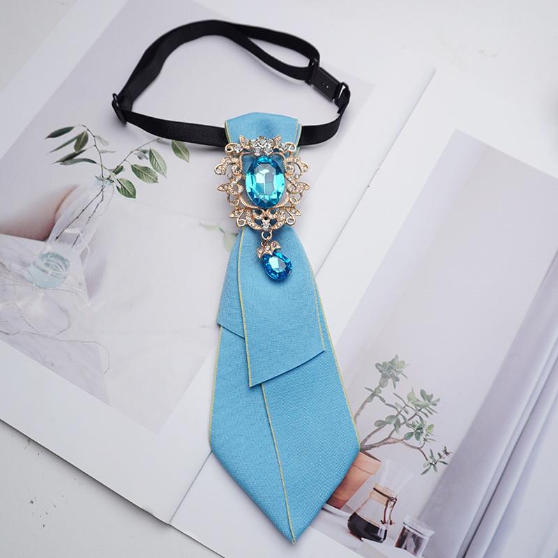 Butterfly Tie Brooch For Women With Silk Fabric Korean Style Neck Accessory For Summer 2025