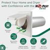 Durable Hood White No Pest Ven Durable Dryer Vent Hood Simple Installs for Improved Ventilation Keep Your Space Clean