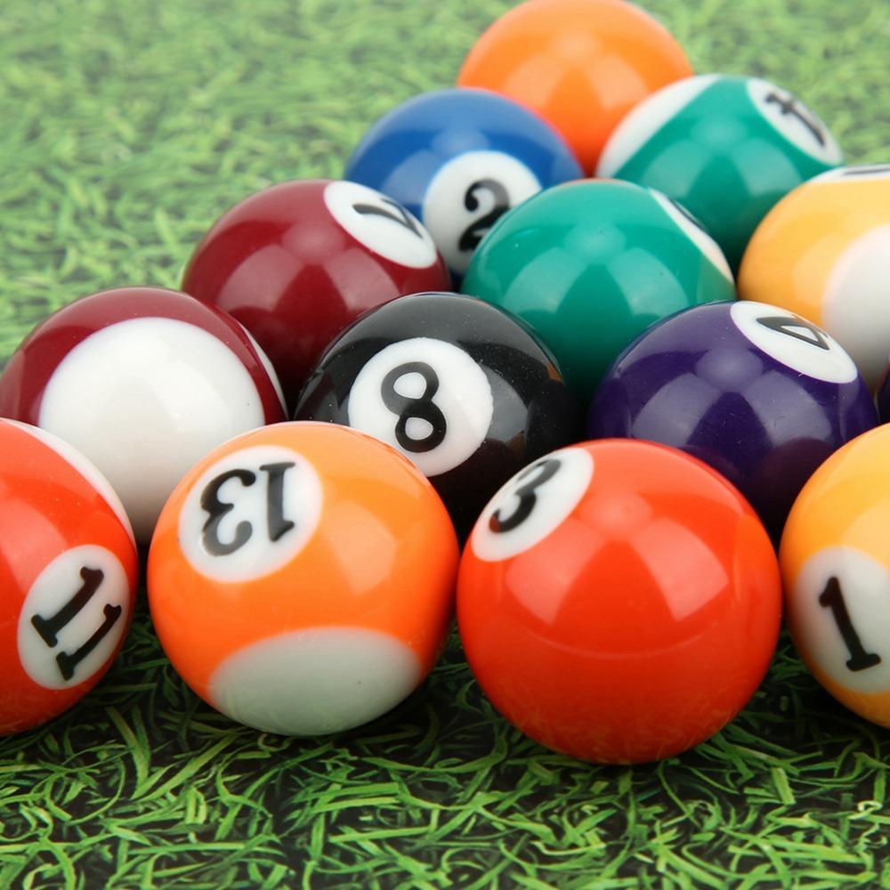 Color Coded Billiard Balls Numbered Mini Billiard Balls Set Billiard Ball Set  Home Practice 32MM