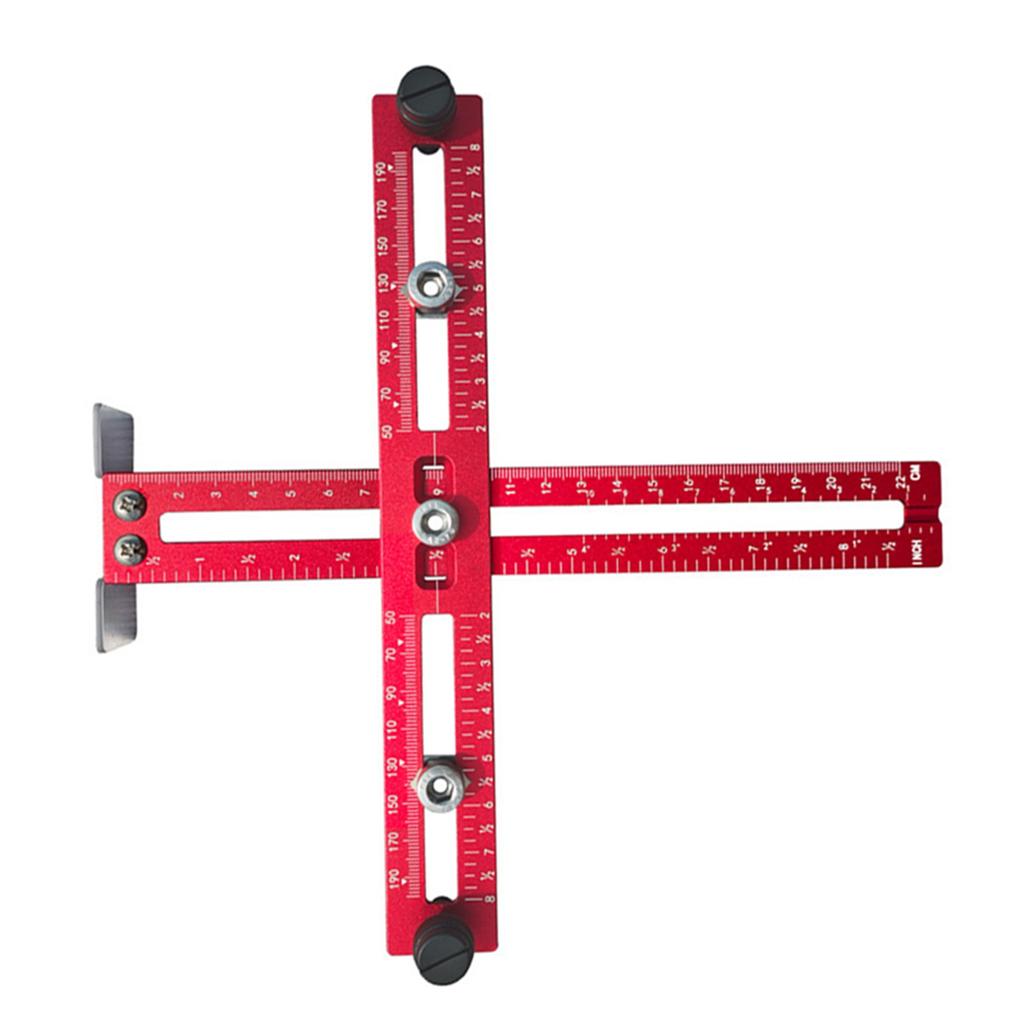 Cabinet Hardware Jig Adjustable Handle Template Tool Punch Locator Drill Guide Aluminium Alloy