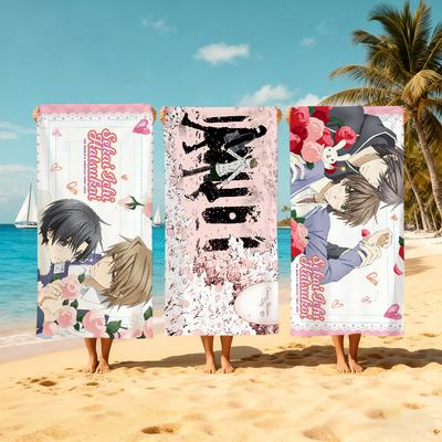 Anime S-Sekai-ichi H-hatsukoi Towel Beach Quick Dry Soft Pool Towels Gift for Travel Gym Shower Camping Sports