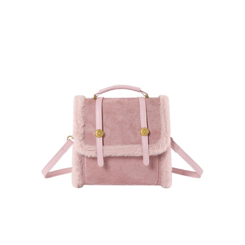 

Retro texture large capacity bag women s new Mao Mao backpack simple casual backpack