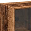 Highboard with Doors Rustic Wood Look 68 x 37 x 142 cm Engineered Wood