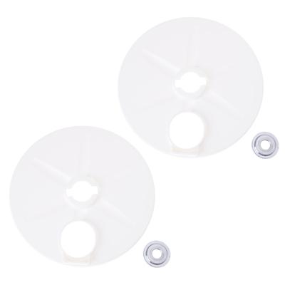 2 Piezas Cubierta de Polvo de Rueda de Repuesto Cubierta para Cortacésped Cubierta de Rueda de Plástico Pieza de Repuesto Adecuada para Modelos de Cortacésped
