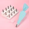 16 Pieces Piping Bags And Tips Set 14 Icing Tips Icing Piping Nozzles Set Frosting Bags Ties Cupcake Decorating Kit Cupcake Tool