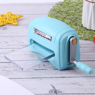 Portable Craft Embossing Machine with Plastic Backing Plate Ideal for Scrapbooking Card Making and DIY Projects
