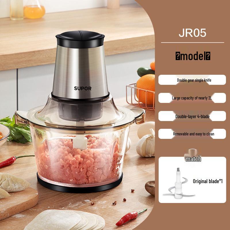

Supor Stainless Steel Electric Meat Grinder & Food Processor - Large Capacity, Multi-functional Appliance for Home Use