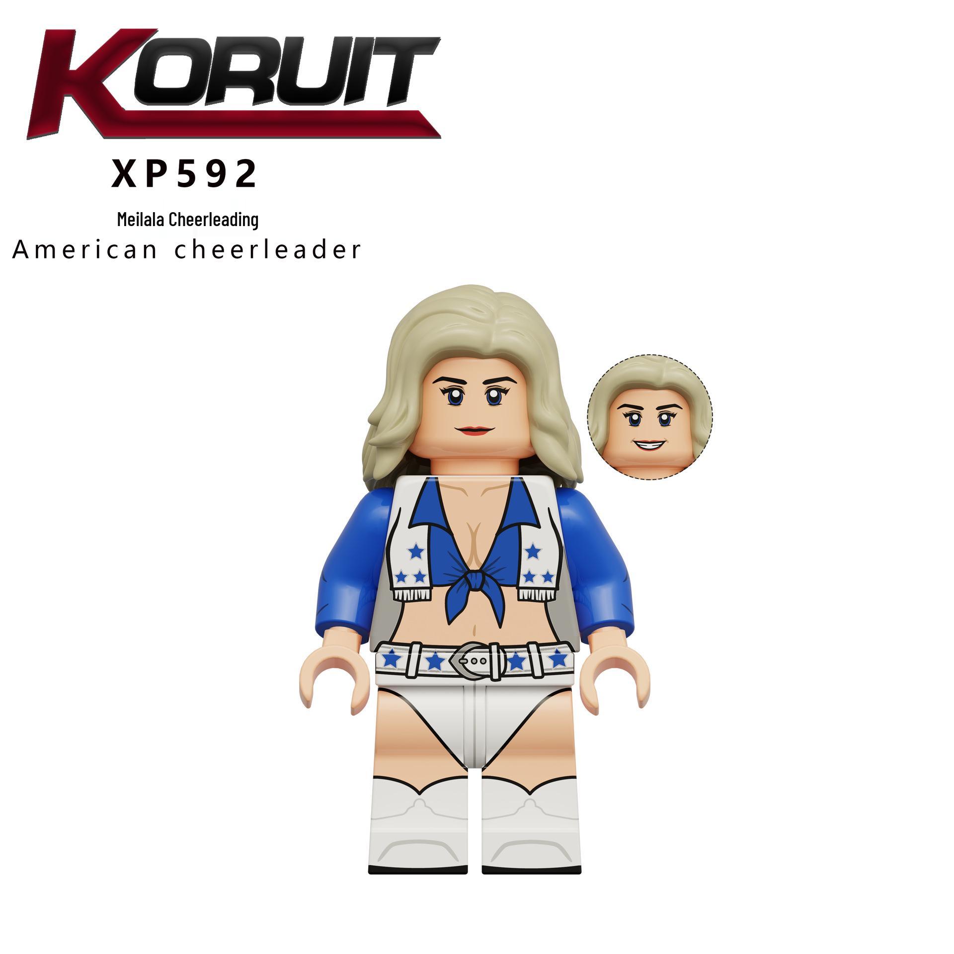 Kelei KT1080 Star Series Cheerleader Minifigure Building Blocks
