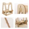 Wooden Cat Swing Hammock Stable Quiet Scratch Bite Resistant Hanging Cat Bed for Pet Supplies
