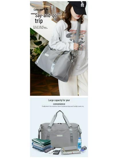 Men’s and Women’s Large-Capacity Travel Bag with Wet/Dry Separation, Handheld for Short Business Trips and Commuting.