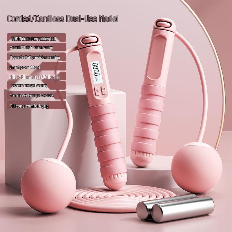 Electronic Cordless Jump Rope for Adult Fitness & Weight Loss
