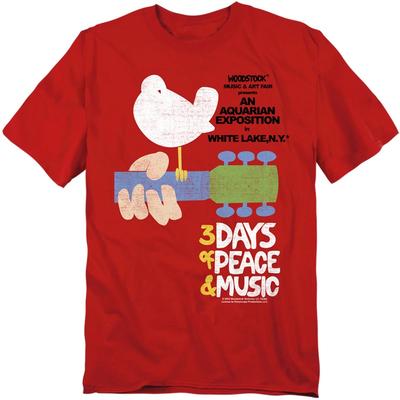 Woodstock - 3 Days Of Peace -  Unisex Short Sleeve Children's T-shirt - Gray