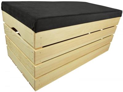 Pine Wooden Trunk Chest Stool 80Cm Natural - 50 Designs