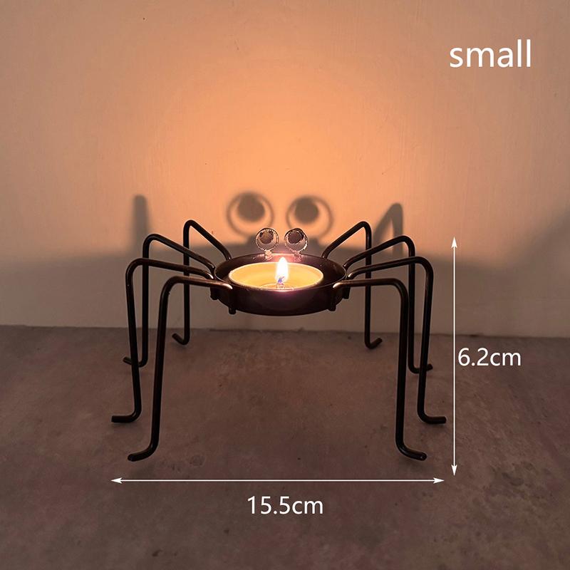 

Creative Halloween Candle Holder Spider Candle Holder Halloween Horror Atmosphere Props Home Decoration A