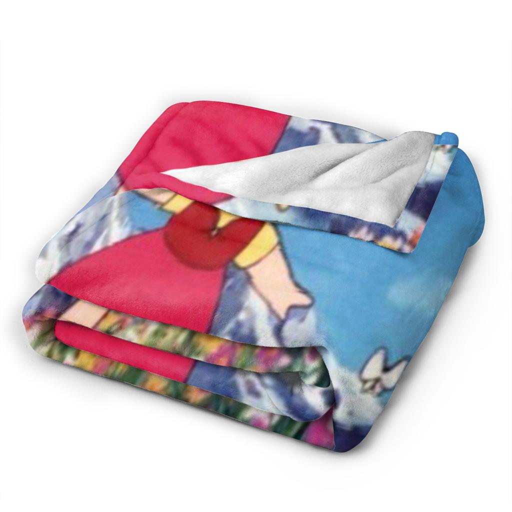 Heidi, Girl of the Alps Blanket Soft Fleece Healing Gift Throw Blankets Bedspread