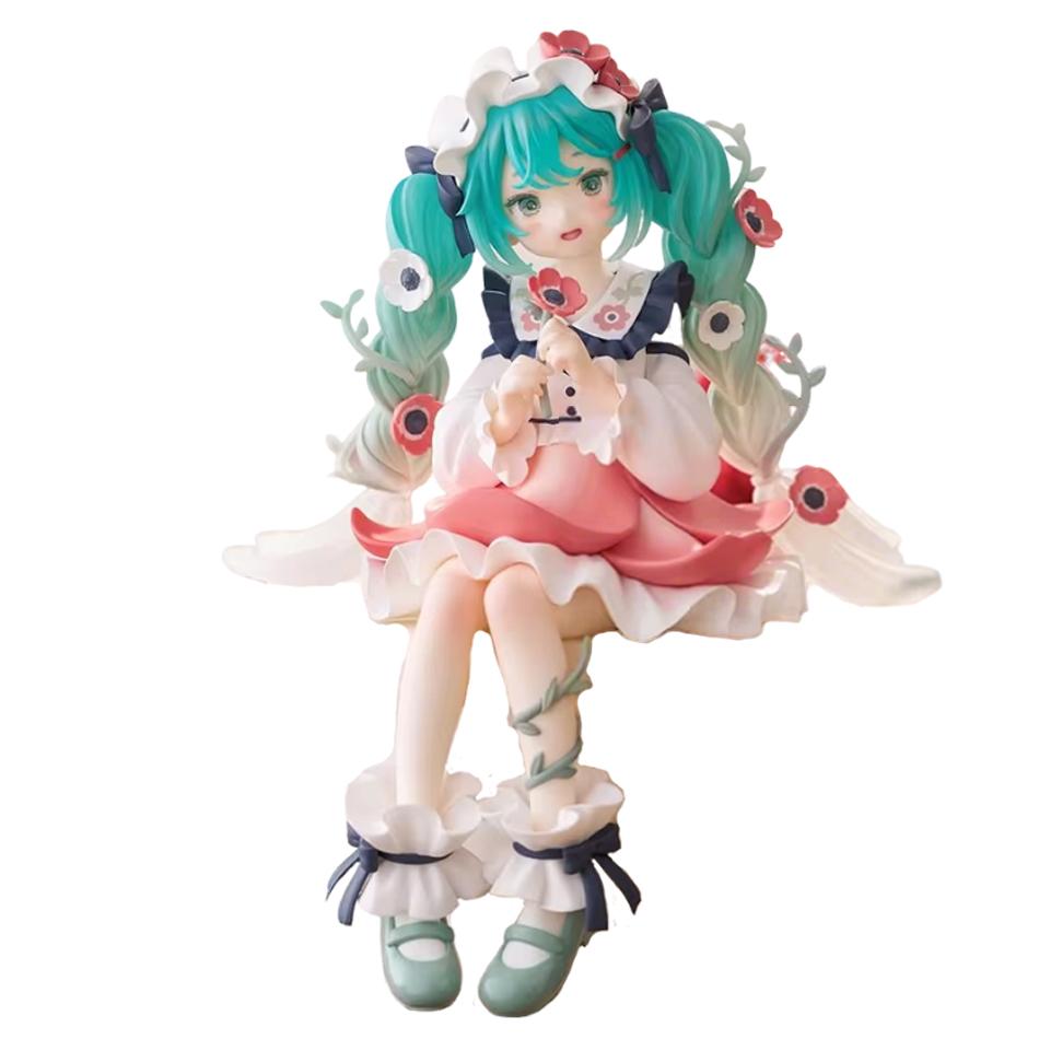 

1-2pcs In Stock Hatsune Miku Flower Fairy Anime Action Figures Model Collection Toy New Year Present PVC birthday gift Poseable Articulated Scale