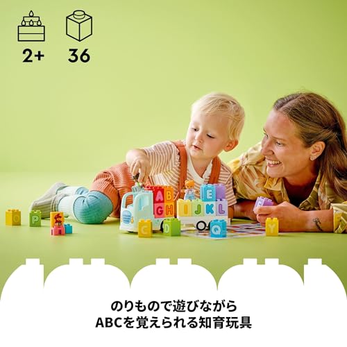Brinquedo Caminhão do Alfabeto LEGO Duplo Town, Presente de Aniversário, Blocos de Construção Educacionais, para Meninos e Meninas, Idades 1,5, 2 e 4, Veículo, Carro em Miniatura, Boneco,