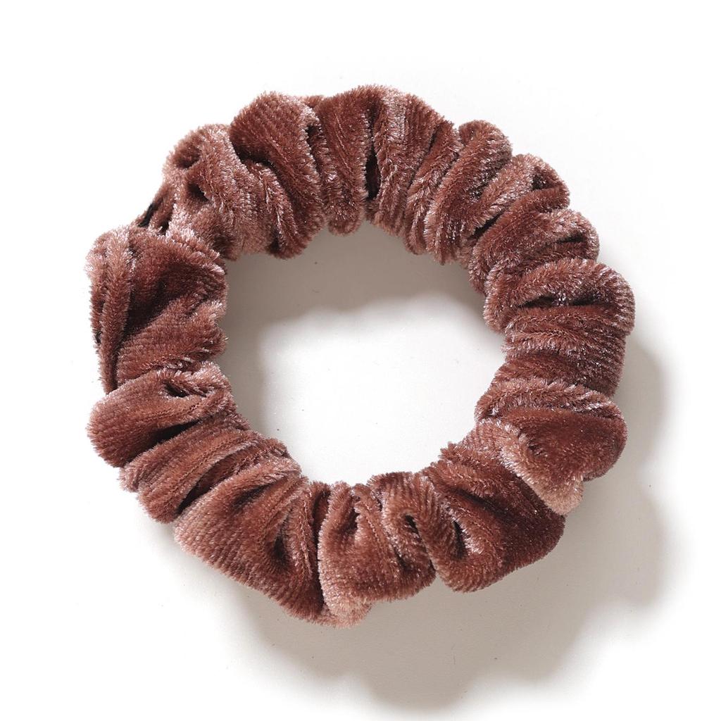 Bell Fashion Velvet Hair Ties: Classic High-Elasticity, Soft Touch In Solid Colors