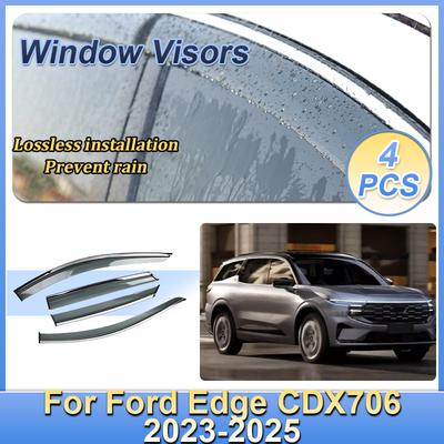 For Ford Edge MK3 Edge L CDX706 2023-2025 Window Door Visor Vent Awning Sun Rain Wind Guard Cover Deflector Car Accessories