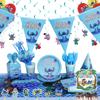 Stitch Theme Party Supplies Set Blue Lilo And Stitch Birthday Decorations