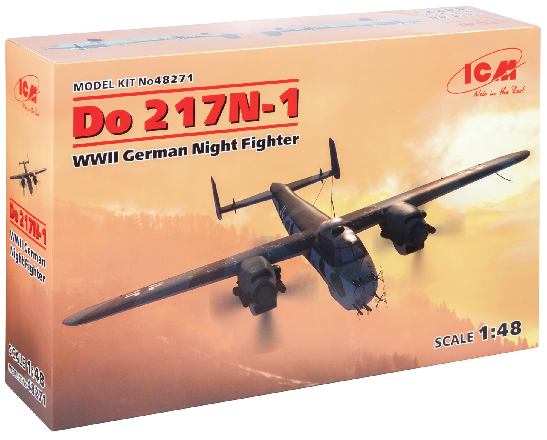 

ICM 1/48 scale German Air Force Dornier Do217N-1 Night Fighter Plastic Model Kit 48271 Gray, Large