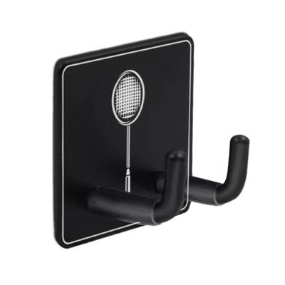 Wall Mounted Tennis Racket Holder Stainless Steel Badminton Racket Holder Gym Wall Hook Display Rack Easy To Use