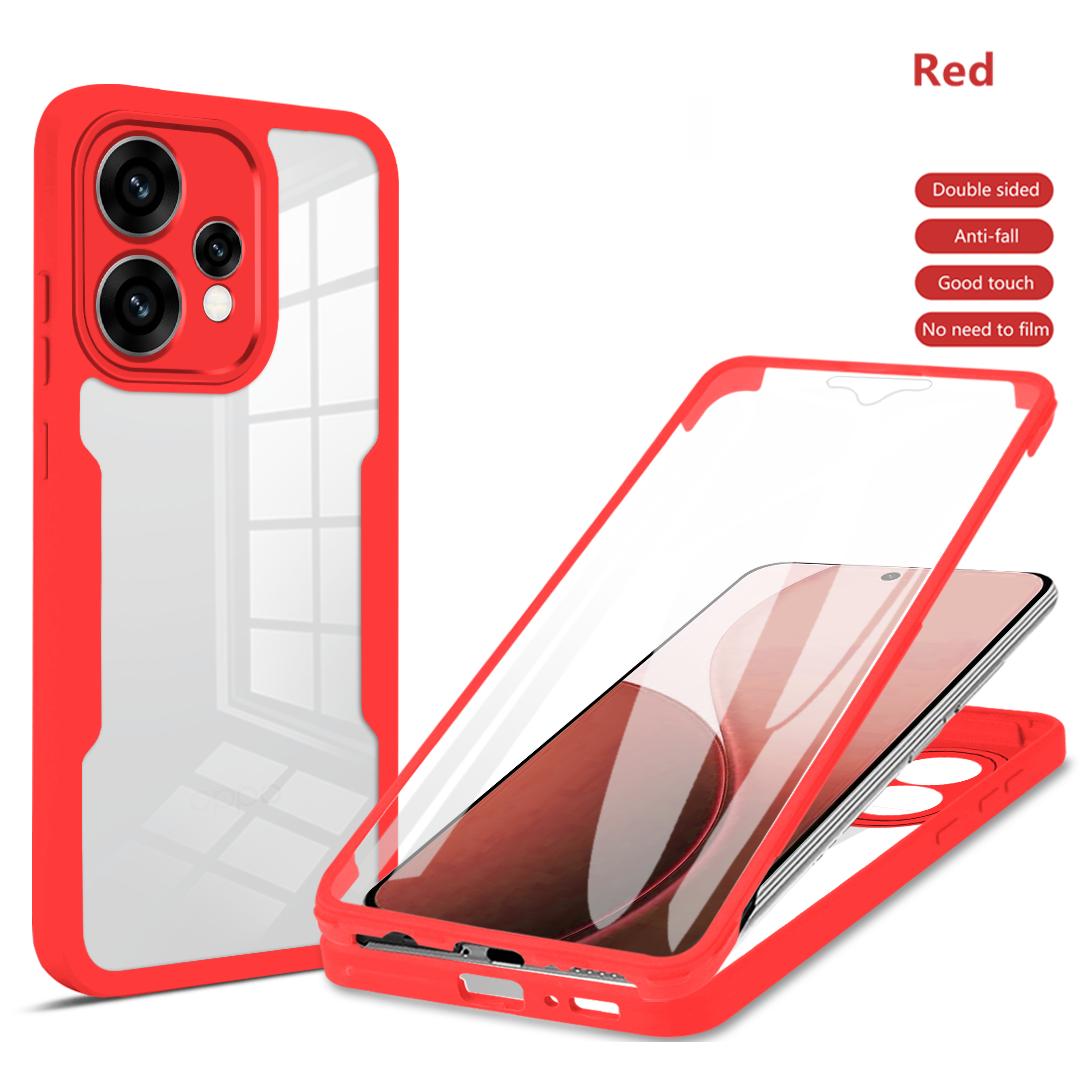 

Full Body Protection Shockproof Case for OPPO Reno 15 Pro Max 15F 15FS 5G Reno15 F FS Protective Cover Screen Protector Fundas OPPO Reno15 F 5G червоний