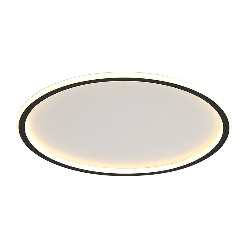 Modern Minimalism Negru Aur LED Tavan pătrat rotund Living Sufragerie Lumini pentru dormitor Lămpi nordice cu suprafață ultra-subțire