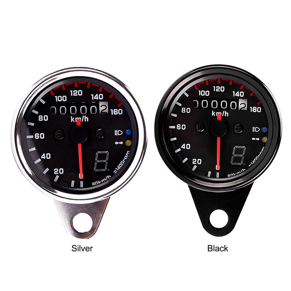 Velocímetro y tacómetro universal para motocicleta de 12 V con retroiluminación LED