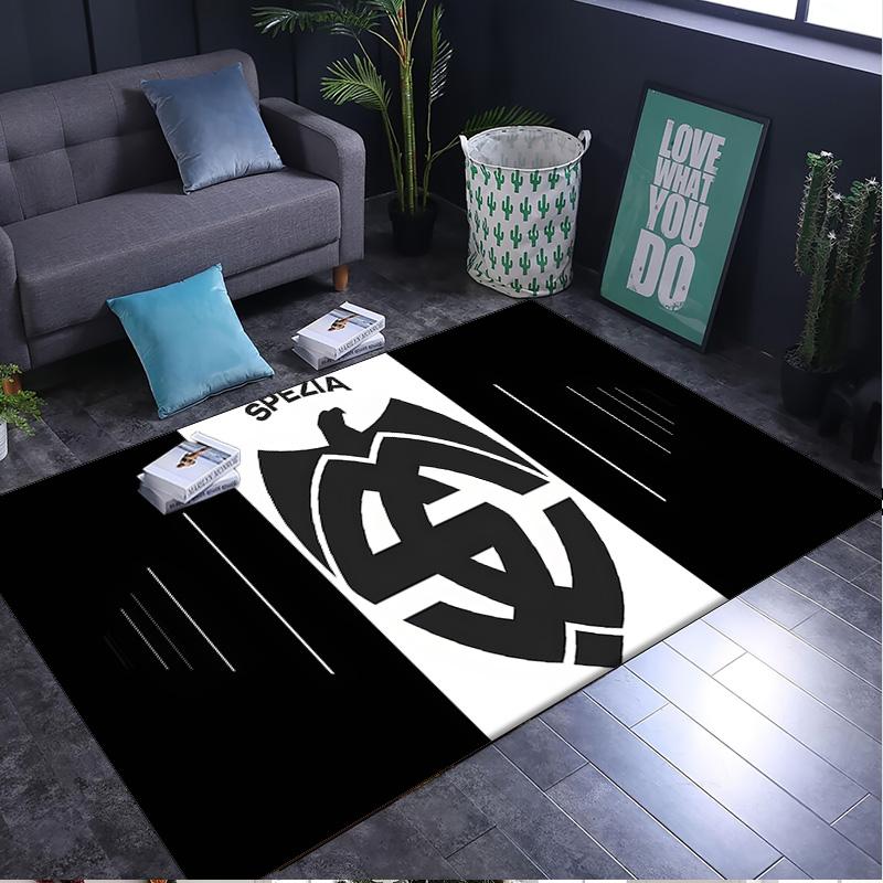 1PC rug Spezia Fc Crest Design Carpet, Chair Rug,Area Rug for Office Bedroom living rooms bedroom, Doormat decor Christmas fan gifts