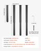 Adjustable Table Legs, 610-1016 Mm Square Steel Furniture Legs, 544 Kg Max Load Heavy Duty, Quick Installation, for Home Office Desk DIY, Coffee