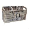Kitchen Utensil Holder Cutlery Box for Forks Spoons Knives Storage Crock Organizer