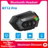BT12 Pro Motorcycle Helmet Headset Bluetooth 5.3 Voice Assistant Stereo Music Nano Waterproof Intelligent Noise Reduction MP3