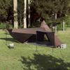 Vidaxl Tipi Family Tent, 6-Person, Brown, Waterproof