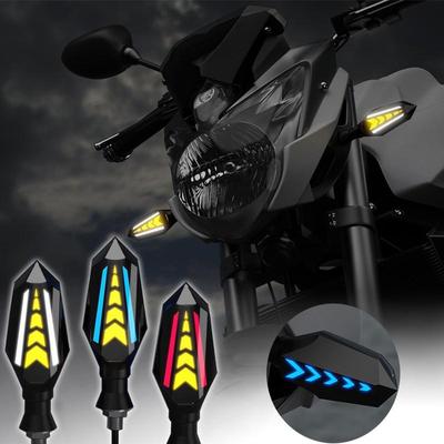2023 Doppelseitig fließender Blinker Motorrad LED Blinker Blinklicht Eingebautes Relais Blinkender Blinker Universal M10 Bolzen IP65
