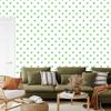 Hearts Wallpaper White and Mint 50x1000