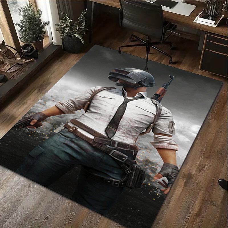 

1Pc PUBG Print Rug - home decoration Carpet For Living Room Bedroom Flooring Computer Chair Area Rug 40x60cm( 15x23in )