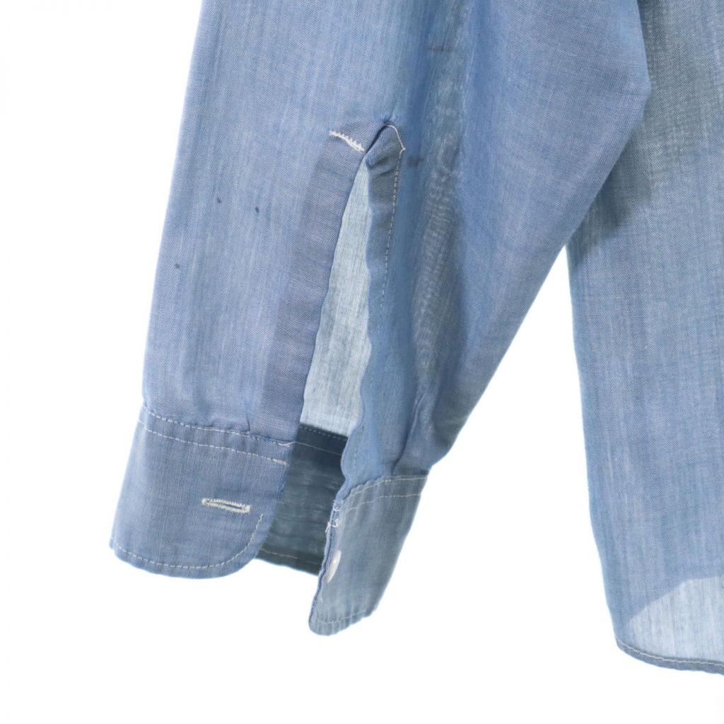 BIG MAC 70s vintage Long sleeve Chambray shirt M Blue PENN-PREST Men's Used