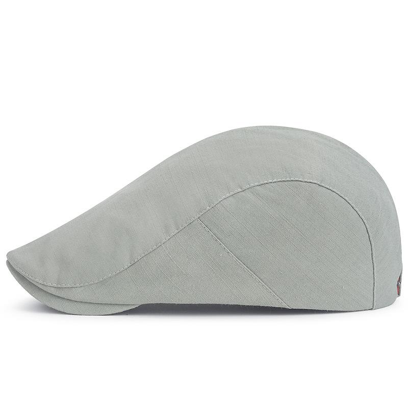 Solid Color Women's Spring and Summer Simple Cap Adjustable Size Fashion Breathable Men's Forward Beret
