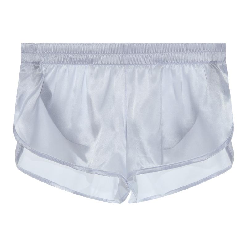 Men's Solid Color Ruffled Briefs Sexy Front Slit Briefs Thin Fashion Breathable Intimate Underwear