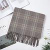 Autumn Winter Warm Scarf Fashion British Style Plaid Tassel Imitation Cashmere Shawl Cape