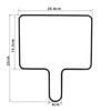 Double-Sided MDF Whiteboard Glossy Surface 21x30cm Foldable Dry Erase Answer Paddle Scoreboard Lapboard