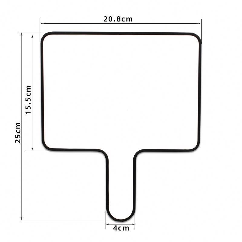 Double-Sided MDF Whiteboard Glossy Surface 21x30cm Foldable Dry Erase Answer Paddle Scoreboard Lapboard